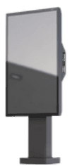Single-screen outdoor menu board cabinet on a pedestal